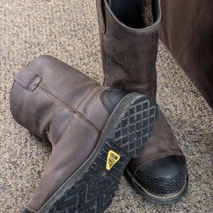 Safety toe work boots